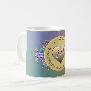 24th Opal Wedding Anniversary  Coffee Mug