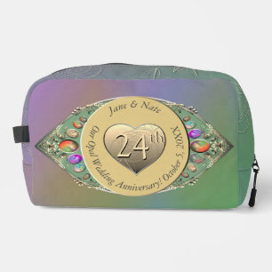 24th Opal Wedding Anniversary Dopp Kit