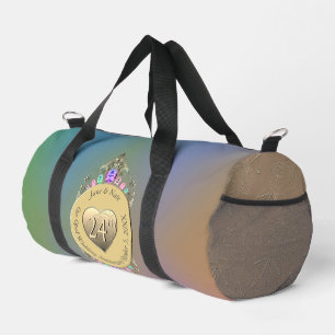 24th Opal Wedding Anniversary Duffle Bag