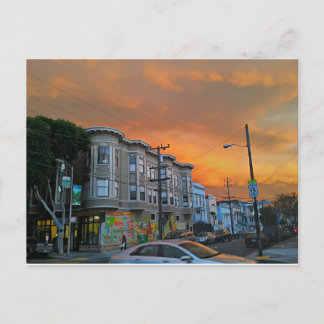 24th Street @ Dusk - San Francisco, CA Postcard