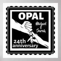 24th wedding anniversary traditional opal