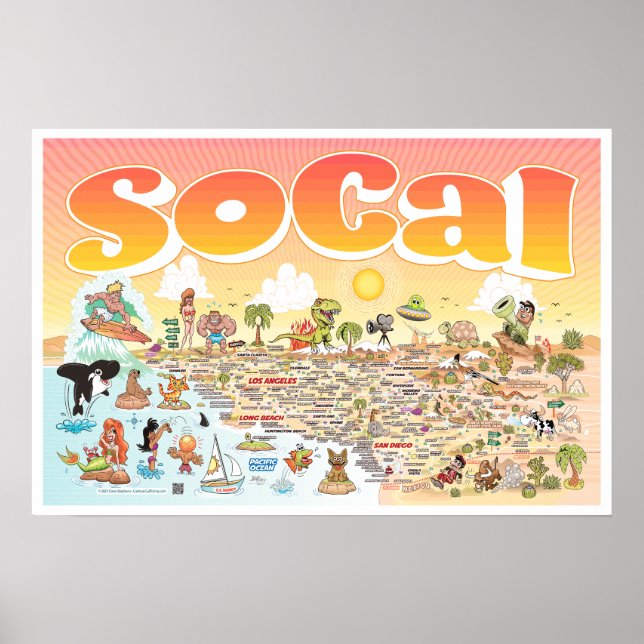 24X16 SoCal Sunset Poster (Front)