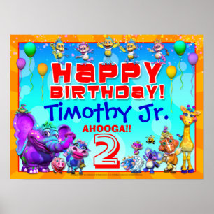 24x18" GiggleBellies Happy Birhtday Poster