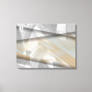 24x18" Sandy Tornado Trend Abstract Art Beige Canvas Print