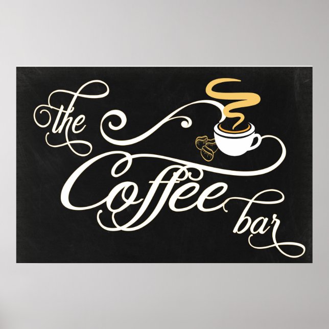 24x36 Chalkboard Coffee Bar Sign (Front)