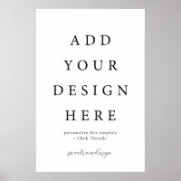 24x36" Vertical/Portrait Poster Sign