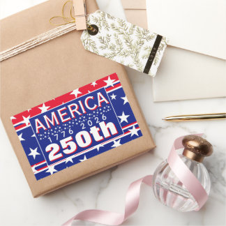 250 AMERICA 1776 2026 RECTANGULAR STICKER