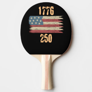 250 America T-Shirt Ping Pong Paddle