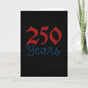 250 America Years 1776 2026 250th Birthday Usa Dec Card