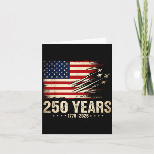 250 America Years 1776 2026 Fighter Jets 250th Card