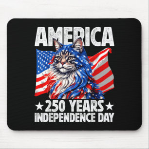 250 America Years Independence Day Maine Coon Mouse Mat