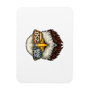 250 Anniversary USA 1776-2026 Patriotic Bald Eagle Magnet