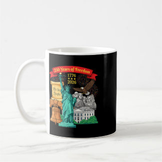250 Anniversary Usa 250th American Flag Patriotic Coffee Mug