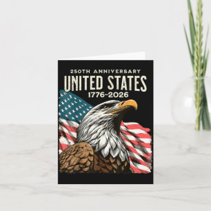 250 Anniversary usa 250th us flag patriotic 4th ju Card
