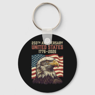250 Anniversary Usa 250th Us Flag Patriotic 4th Of Key Ring