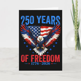 250 Anniversary Usa 4th Of July Patriotic 250 Year Card