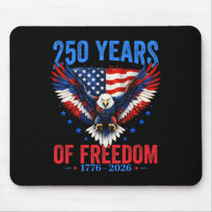 250 Anniversary Usa 4th Of July Patriotic 250 Year Mouse Mat