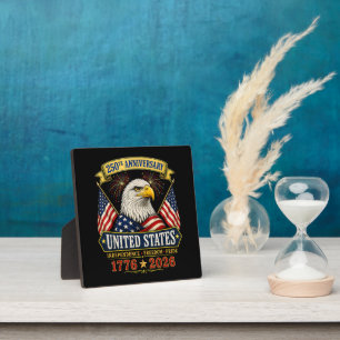 250 Anniversary USA 4th of July Patriotic Plaque