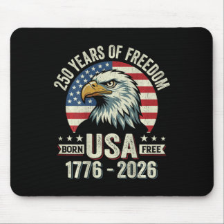 250 Anniversary Usa Eagle American Flag (design On Mouse Mat