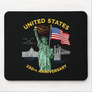 250 Anniversary USA Flag America 250th 4th of July Mouse Mat