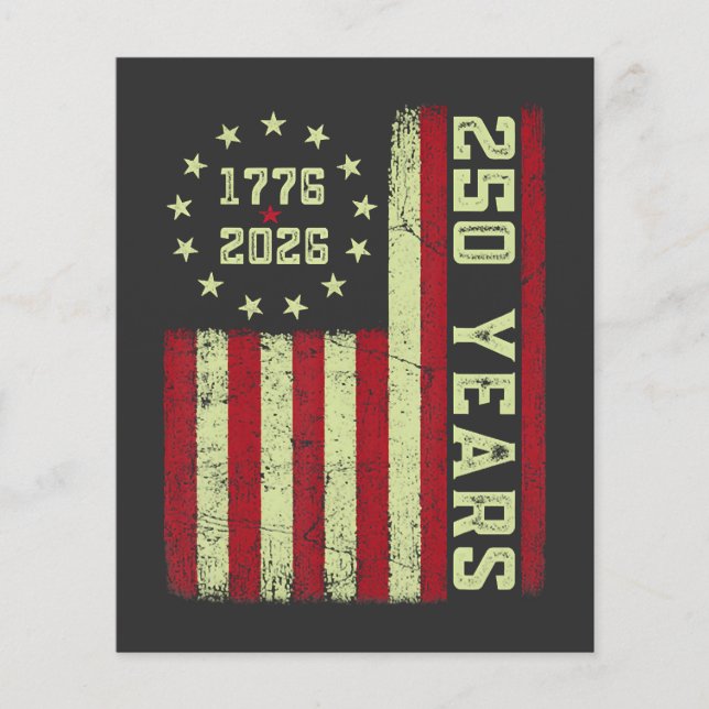 250 Anniversary Usa Flag Flyer (Front)