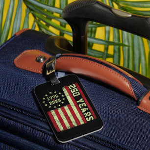 250 Anniversary Usa Flag Luggage Tag