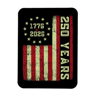 250 Anniversary Usa Flag Magnet