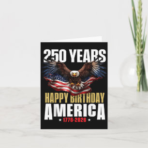 250 Anniversary USA Patriotic 4th of July 2026 Card