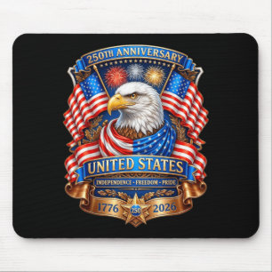 250 Anniversary USA Patriotic Eagle 250th 4th of Mouse Mat