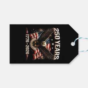 250 Anniversary USA Patriotic Eagle 250th Independ Gift Tags