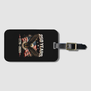 250 Anniversary USA Patriotic Eagle 250th Independ Luggage Tag