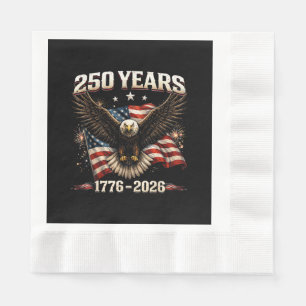 250 Anniversary USA Patriotic Eagle 250th Independ Napkin