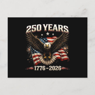 250 Anniversary USA Patriotic Eagle 250th Independ Postcard