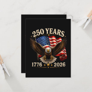 250 Anniversary USA Patriotic Eagle 250th Invitation
