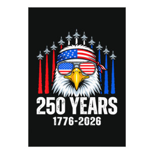250 Anniversary USA Patriotic Eagle 250th Photo Print