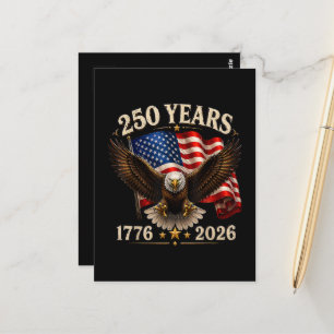 250 Anniversary USA Patriotic Eagle 250th Postcard