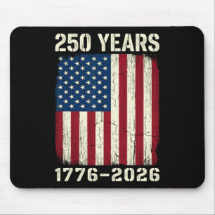 250 Anniversary Usa Patriotic Flag 250th 4th Of Ju Mouse Mat