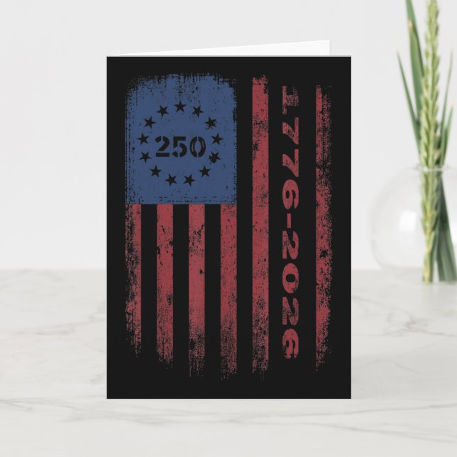 250 Anniversary Usa Patriotic Men Women 1776 Ameri Card (Front)