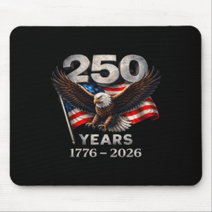250 Anniversary Usa Shirt Eagle American Flag 250t Mouse Mat