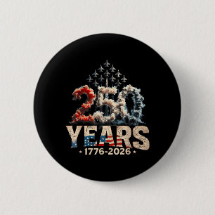 250 Anniversary USA Shirt Patriotic July 4th 6 Cm Round Badge