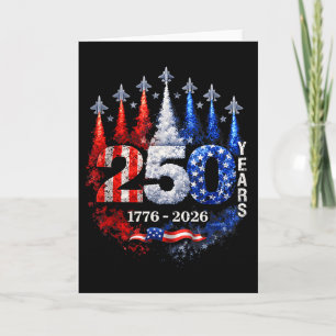 250 Anniversary Usa Shirt Patriotic July 4th Ameri Card