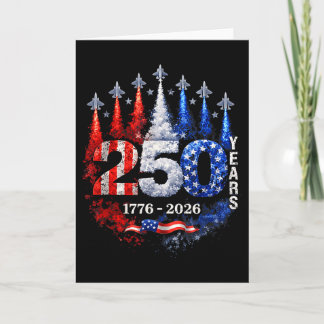 250 Anniversary Usa Shirt Patriotic July 4th Ameri Card
