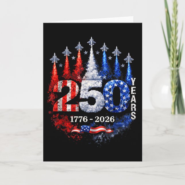 250 Anniversary Usa Shirt Patriotic July 4th Ameri Card (Front)