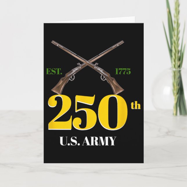 250 Army Birthday  Card (Front)