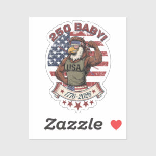 250 Baby! American Patriotic Eagle Flex 1776-2026
