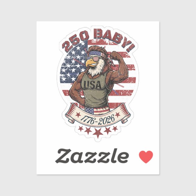 250 Baby! American Patriotic Eagle Flex 1776-2026 (Sheet)