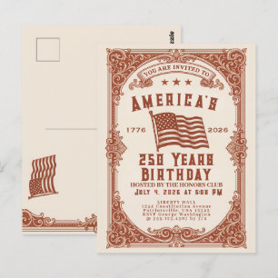 250 Birthday of the USA  Postcard