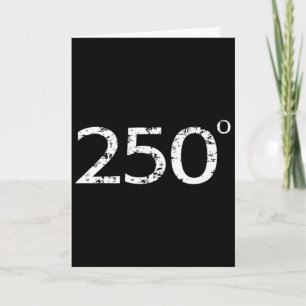 250 Degrees Grilling Smoker Bbq Meat Smoking Card