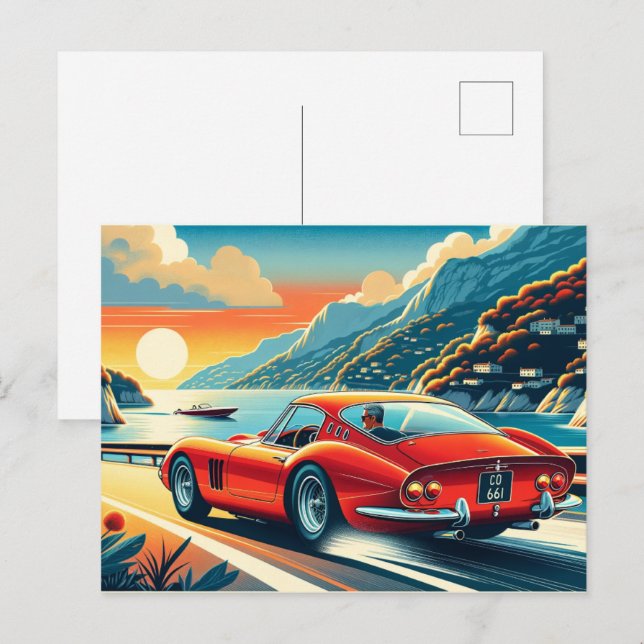 250 GTO Ferrari Inspiration Postcard (Front/Back)