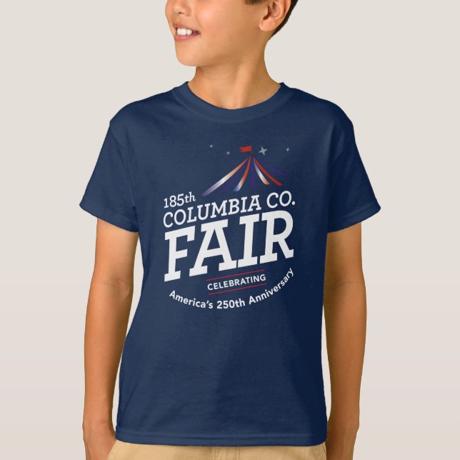 250 Kids Navy tee (Front)